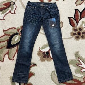 Women's Dark Blue Odeon Crinkle Skinny Jeans
